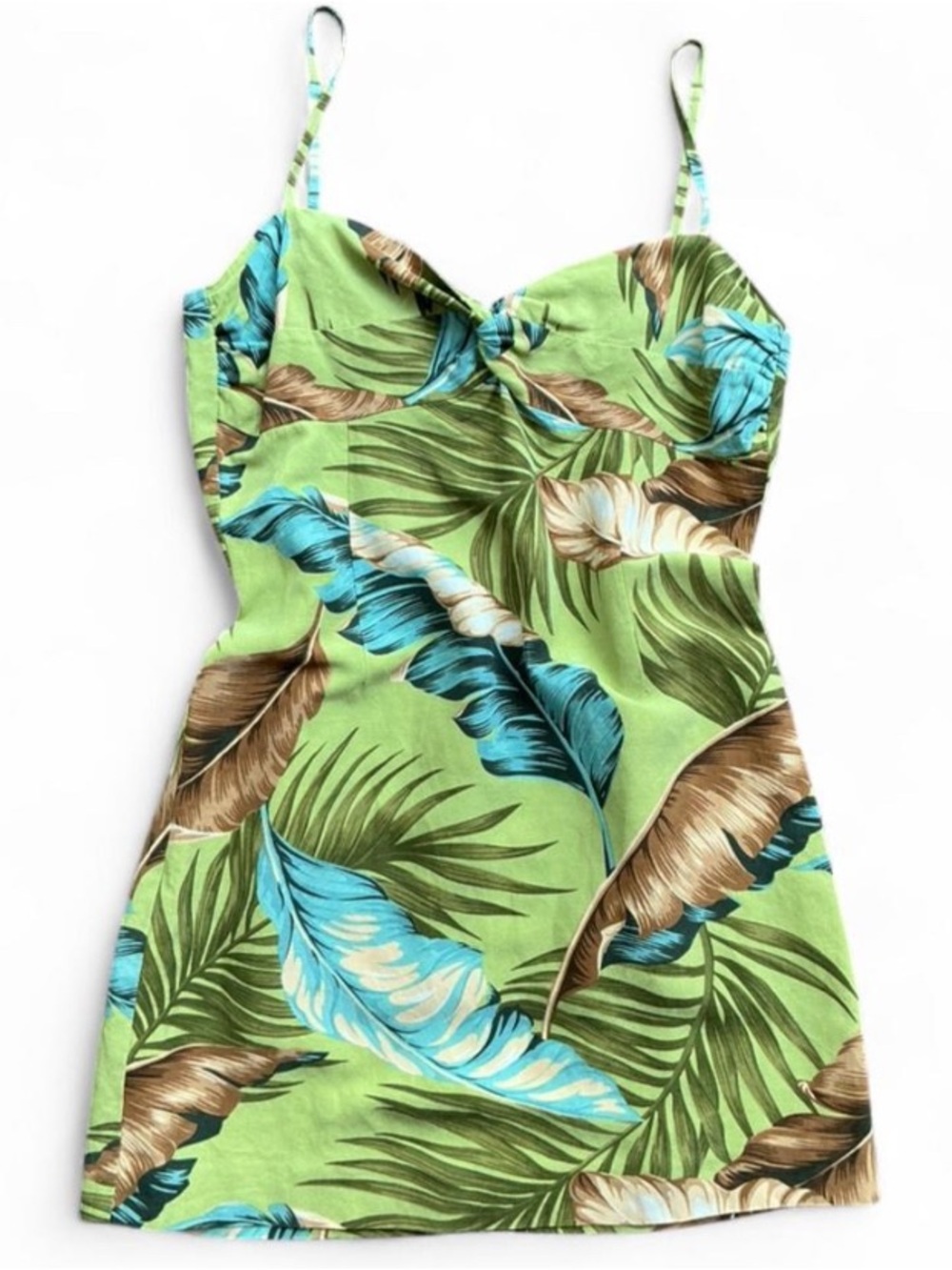Coastal Tropical Print Silk Linen Blend Tommy Bahama Mini Dress
